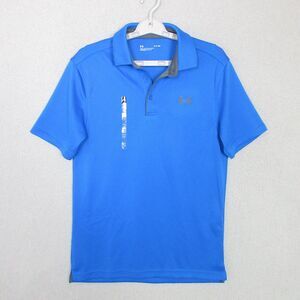 Under Armour Polo Mens S Tech Loose Fit Short Sleeve Performance Athletic Blue